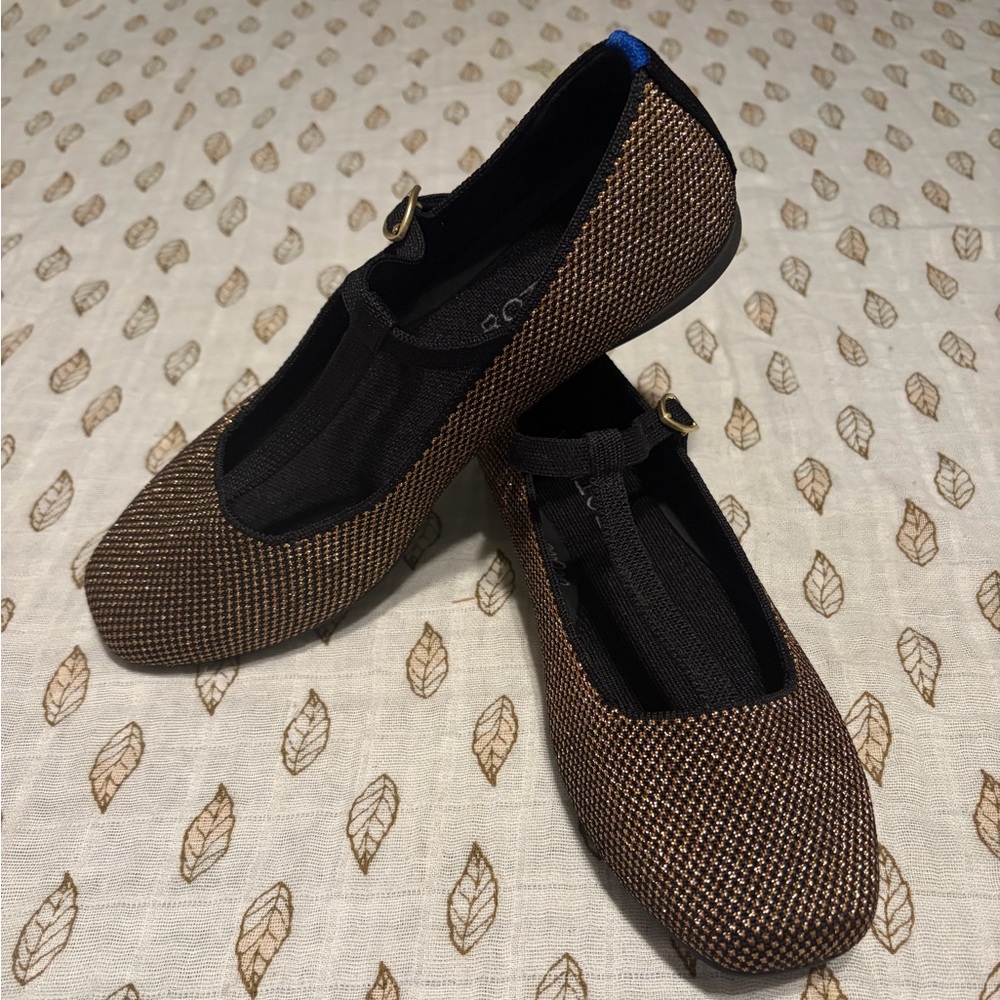 Rothy's The T-Strap Mary Jane Bronzite